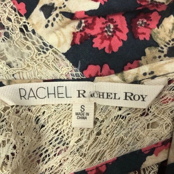Rachel Roy Floral Lace Zipper Back Tank Top S - Picture 8 of 10